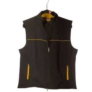 Stryker Men's Vest - Size XL - Black w Yellow - Full zip with Pockets - NIB